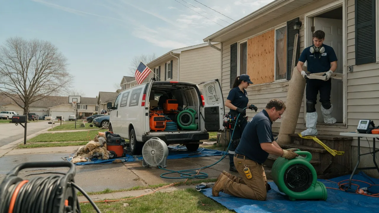Water Damage Restoration in Cropsey, IL near me
